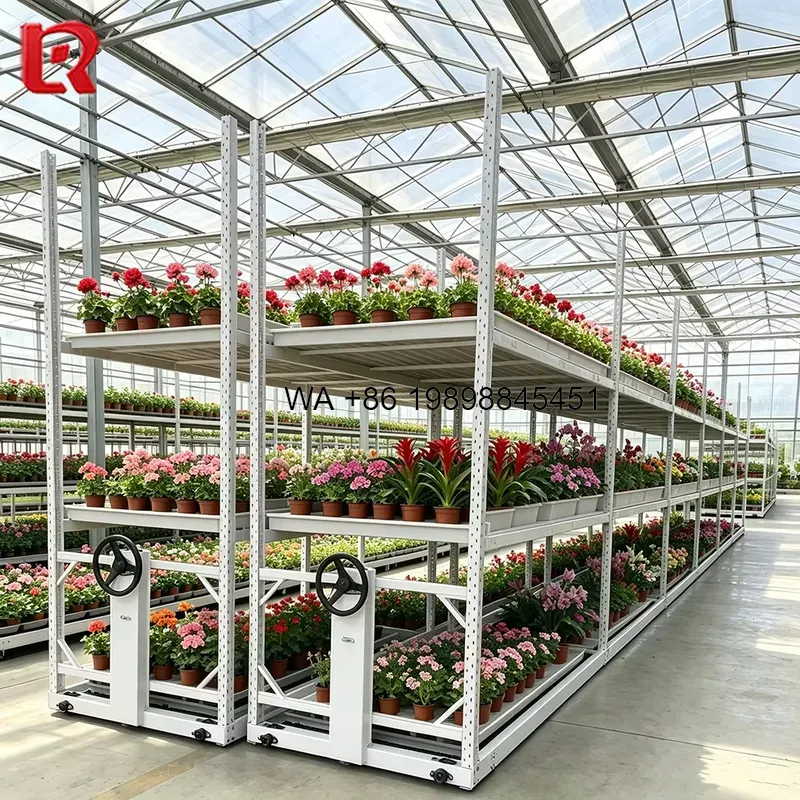 Smart Garden System - Banco móvil con rieles y bandeja