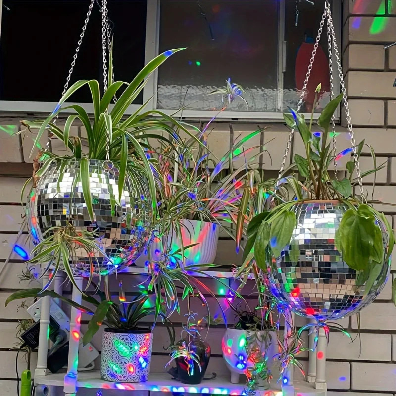 Self Watering Planter - Macetero de bolas de espejo de