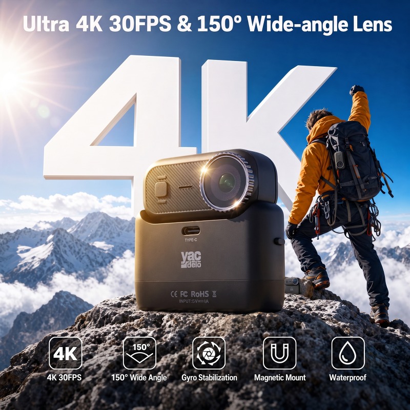 Garden Camera - Cámara Deportiva APEX Action 4K Mini