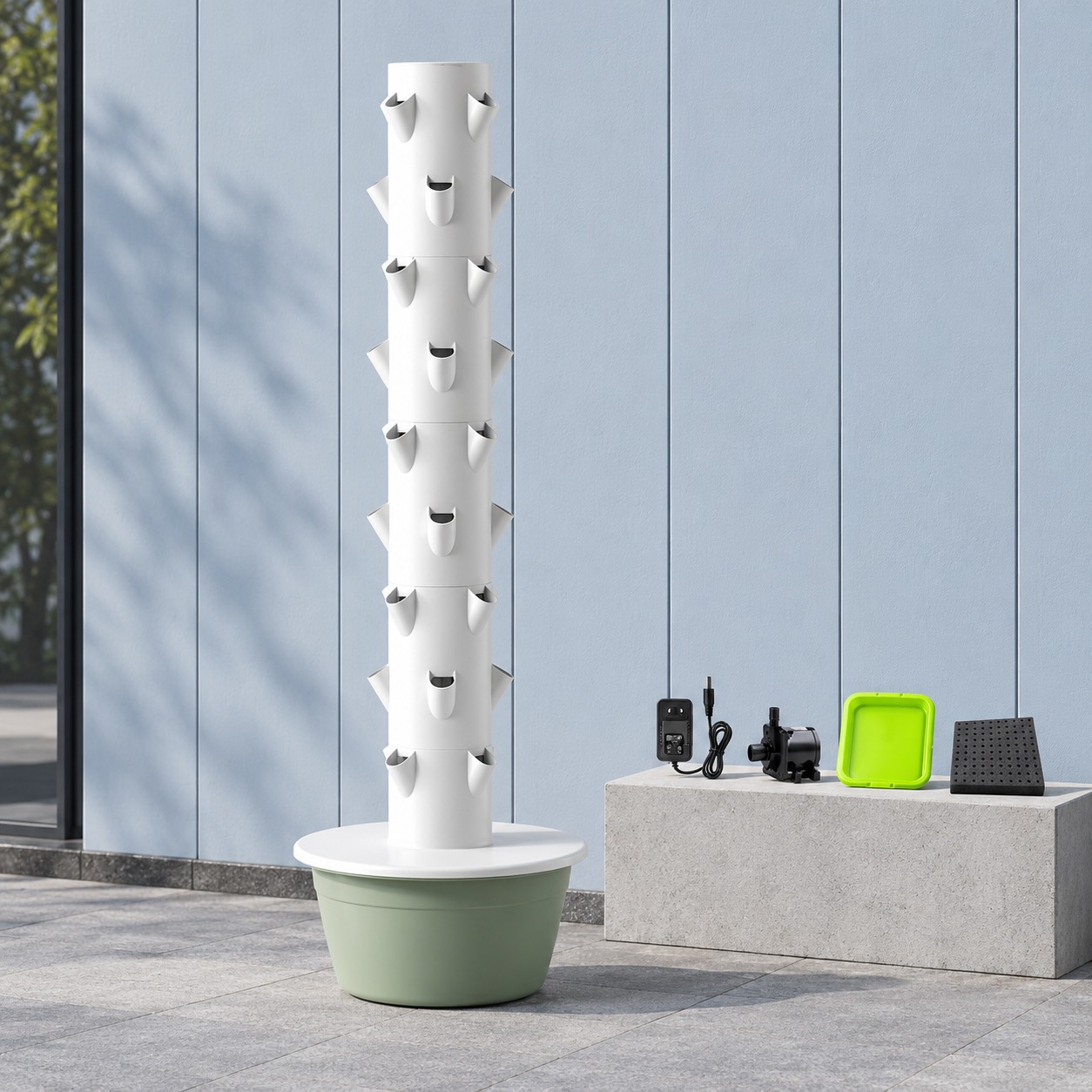 Torre Hidropónica de 9 Niveles - Hydroponic Tower reseña y precio