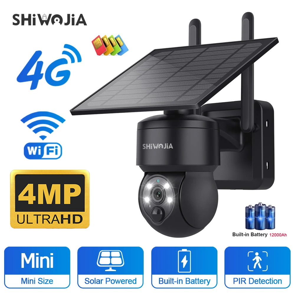 SHIWOJIA-cámara Solar PTZ inal - Garden Camera reseña y precio
