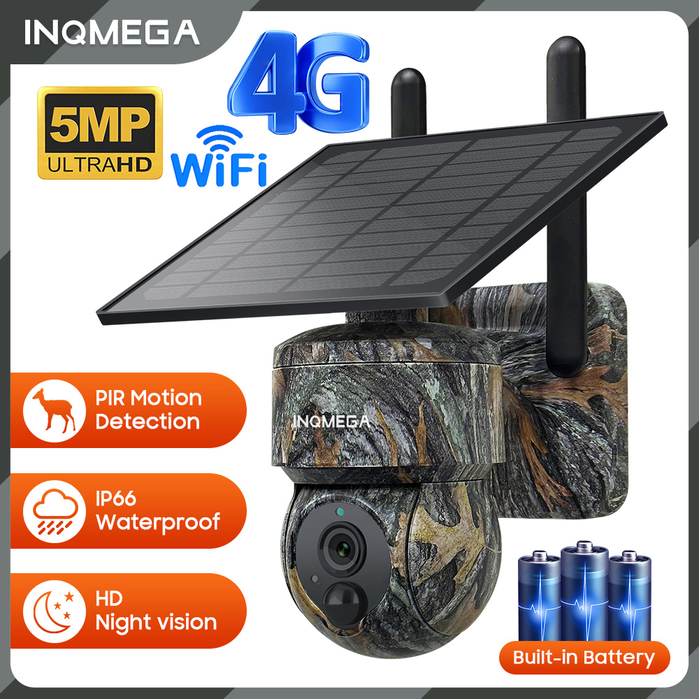 INQMEGA 5MP 4G/WIFI cámara de  - Garden Camera reseña y precio