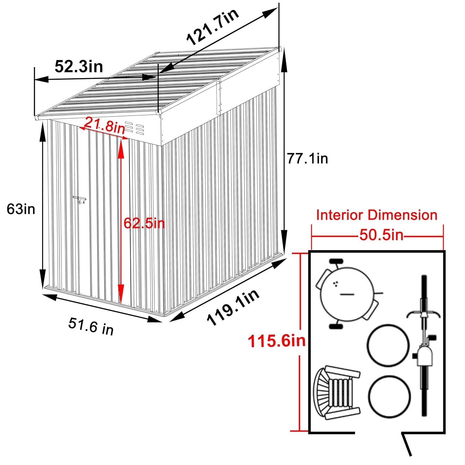 Kit de cobertizo metálico para - Indoor Garden Kit reseña y precio