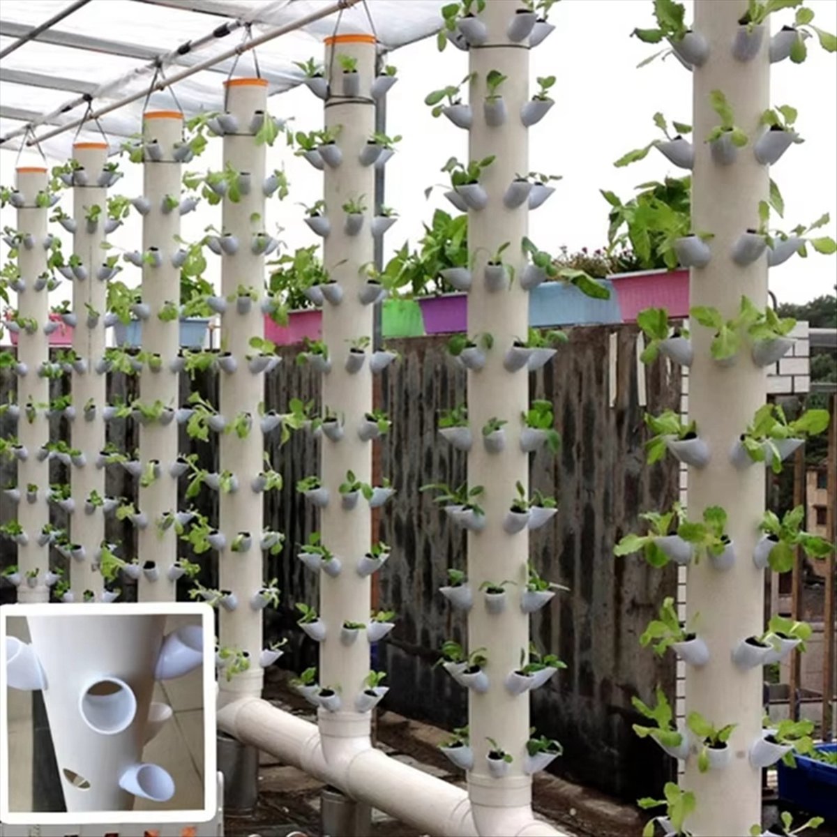 Contenedor Vertical Hidropónic - Hydroponic Tower reseña y precio