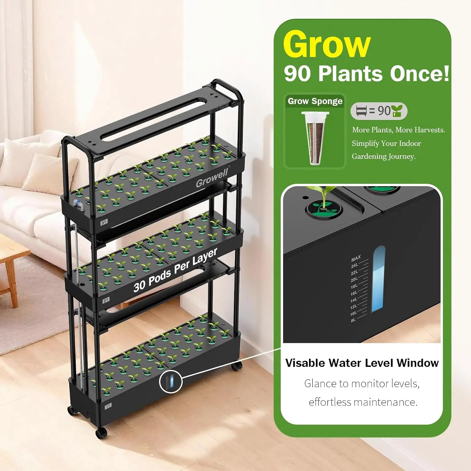 Gran Kit de Sistema de Cultivo - Hydroponic Grow Pod reseña y precio